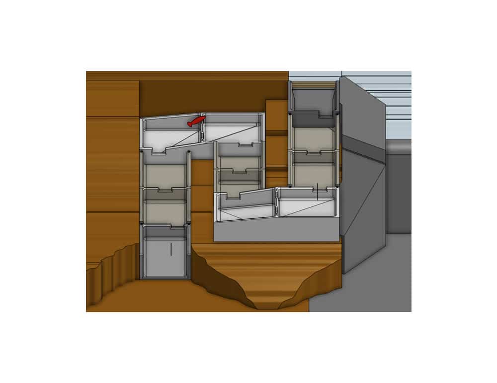 5 Top view modular precast system for aquatic animal and recreational passage