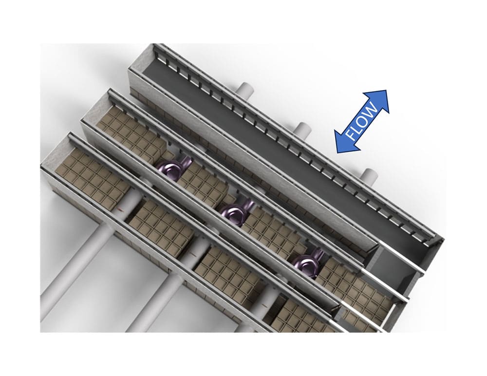 6 Top view of modular precast and prestressed components of powerhouse